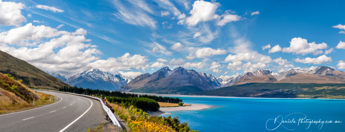 Mount Cook Highway, a spectacular perspective on a road trip